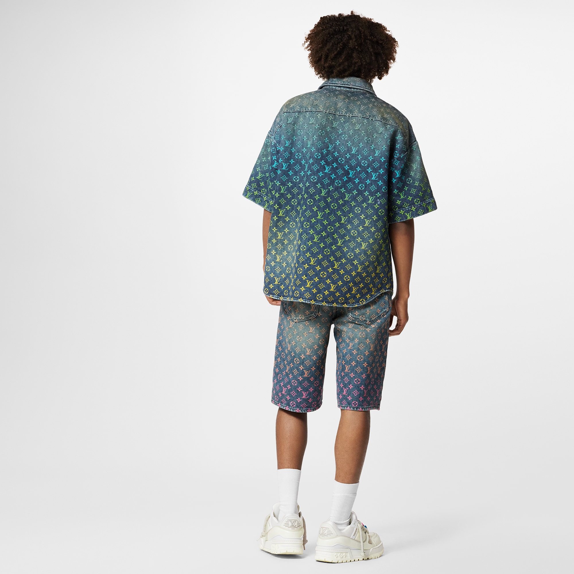 RAINBOW MONOGRAM 短袖牛仔衬衫- LV | 路易威登LOUIS VUITTON